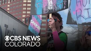 Colorado transgender community holds protest against anti-trans policies