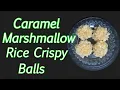 Caramel Marshmallow Rice Crispy Balls