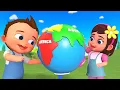 Learn Continents Oceans with Baby Globe Puzzle Fun Colors for Kids Geography Fun for ELS Edu