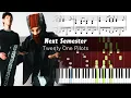 Download Lagu Twenty One Pilots - Next Semester - Piano Tutorial