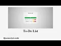 To-Do List Project Part 3 JavaScript Functionality Final Part PureJava