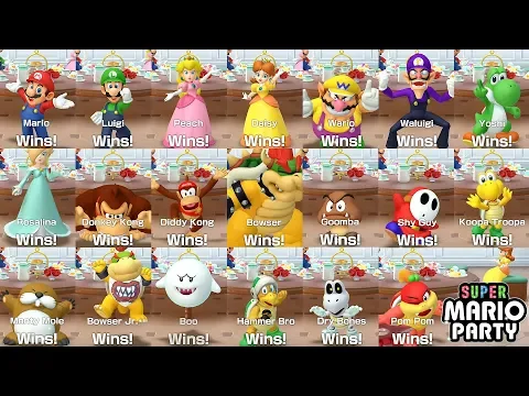 Download MP3 Super Mario Party 〇 All Characters Win and Lose Animations