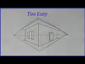 How to draw house in 2 point perspective Simple house Imuarts