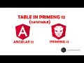 Table Datatable in Primeng 12