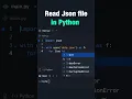 Reading Json File in Python