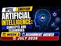 Artificial Intelligence Concepts and Techniques Week 02 Assignment Answers July 2026 SWAYAM