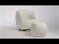 Gem Swivel Glider Pouf Ottoman by Monte Design - Perfect for your baby s room