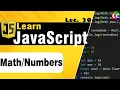 Javascript Math and Numbers Lecture 20 Learn Coding