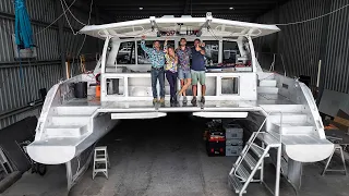 Powering Up Our Dream (FOR THE FIRST TIME!) ⚡️ Aluminum Catamaran Build Pt. 64