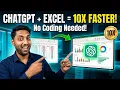 How ChatGPT Makes Excel Data Analytics 10X Easier Excel SQL Python Power BI with AI