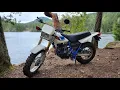 Cruising the woods on a 1987 TW200