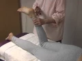 Asian massage techniques on table legs 6