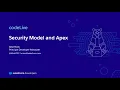 codeLive Security Model and Apex