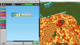 Flower Trail - MakeCode for Minecraft Code Builder