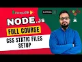 NodeJS Tutorial in Hindi - Add Serve CSS Files Static Files Setup
