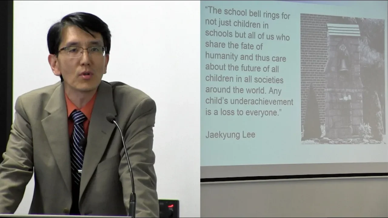Dr. Jaekyung Lee — Invited Talk on Educational Inequalities and Achievement Gaps