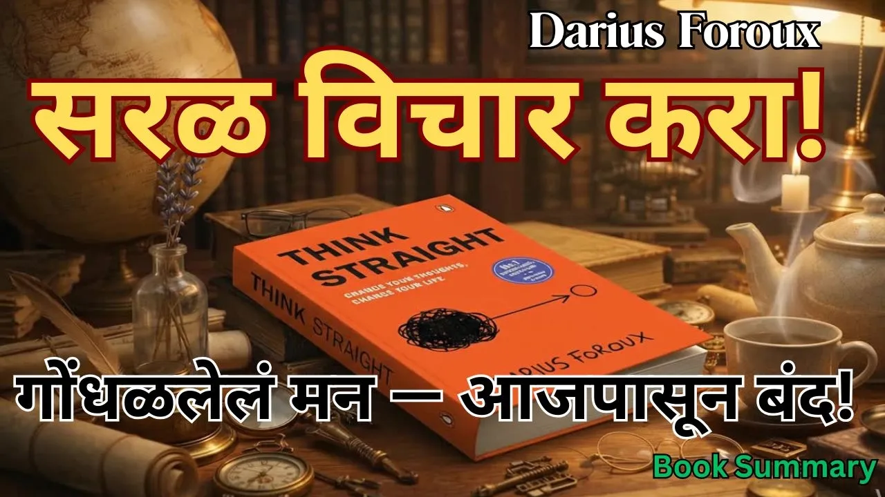 डोक्यातील गोंधळ संपवा — सरळ विचार करायला शिका! | Think Straight Marathi Summary 🎯 | Darius Foroux