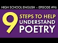 How to understand poetry - high school English lesson