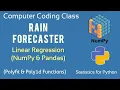 Linear Regression in Python Linear Regression Python Linear Regression using Python Python numpy