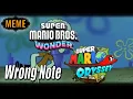 Wrong Note Super Mario Bros Wonder Meme