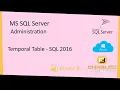 SQL 2016 - Temporal table Bug