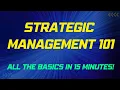 Strategic Management Explained Key Concepts in 15 Minutes