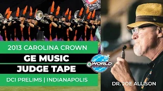 Judge Tape Carolina Crown E mc2 General Effect Music 2013 Prelims