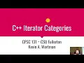 C Iterator Categories