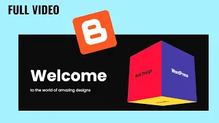 FULL Customize Your Blogger Homepage With A 3D Rotating Cube HTML CSS JS