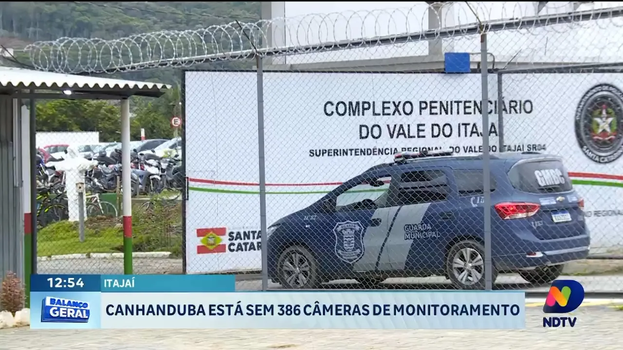 Canhanduba está sem 386 câmeras de monitoramento
