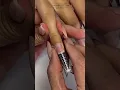 Nail form for a stiletto nail
