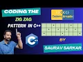 Creating a Mesmerizing Zig-Zag Pattern in C Coders Arcade