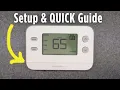 Honeywell RTH11B - X1N SETUP Operation NON-Programmable MANUAL Digital Thermostat