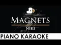 Download Lagu NIKI - Magnets - Piano Karaoke Instrumental Cover with Lyrics