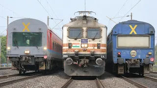 Very Rare! 130 Kmph RDSO & OMS Speed Trials ER & SER | "Mukhi" WAP-7 Rajdhani+ Akal Takht+ Kumbha