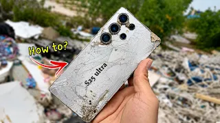 Restoration​​ Destroyed SAMSUNG GALAXY S25 ULTRA Found in the Landfill