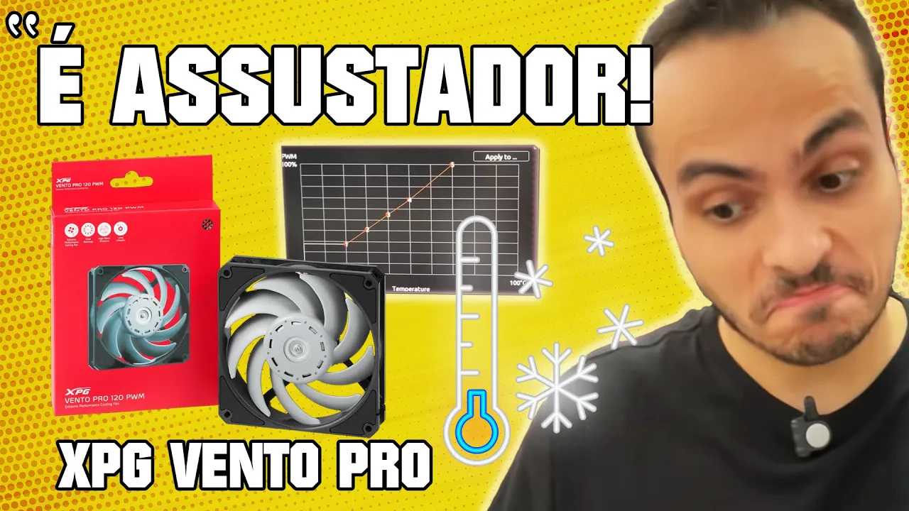 TESTANDO CURVA DE FAN COM AS XPG VENTO PRO 120 PWM - AS MELHORES !!!
