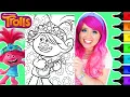 Coloring Poppy Trolls World Tour Coloring Page Ohuhu Art Markers