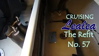 Cruising Lealea Refit No.57: Engine Controls and Fuel Tank Installed