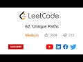 62 Unique Paths Python - Leetcode