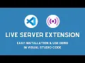 Live Server Extension Installation and Use in Visual Studio Code VS Code Coding Room