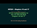 Chapter 16 and 17 Coding Guidelines ICD-10-CM code book