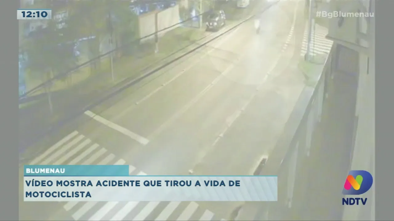 Motociclista morre após acidente impressionante em Blumenau