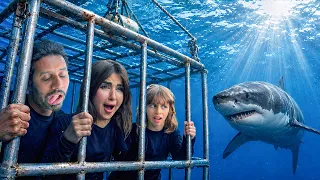 سبحنا مع القروش وسط البحر .. أسوأ تجربة سويناها! 😱🦈
