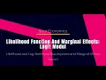 Tutorial 3 - Likelihood Function and Marginal Effects Logit Model