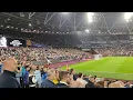 West Ham - FCSB Start of match atmosphere 08 09 2022