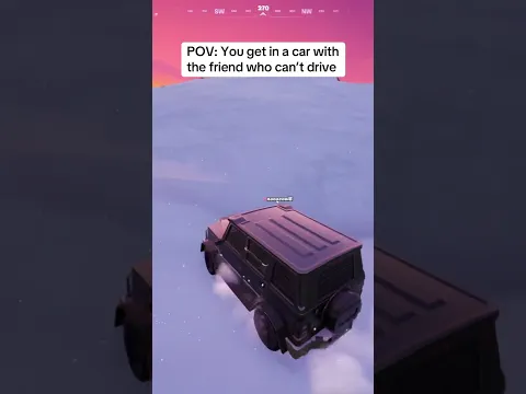 POV: Your friend can’t drive in Fortnite 😭 #shorts