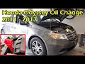 Honda Odyssey Oil Change 2011 - 2017