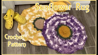 Learn How To Make The Sunflower Rug Crochet Pattern