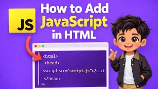 Episode-2 How to Add JavaScript in HTML Inline Internal External For Kids